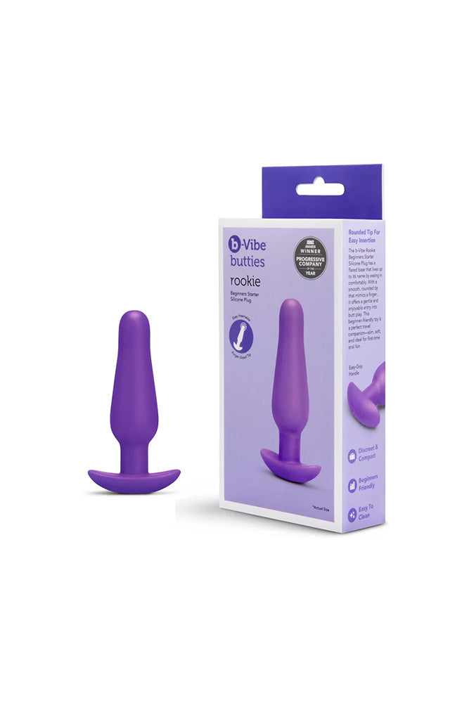 b-Vibe - Butties - Rookie Silicone Anal Plug - Stag Shop