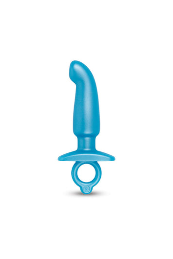 b-Vibe - Butties - Hither Silicone Prostate Plug - Blue - Stag Shop