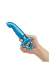 b-Vibe - Butties - Hither Silicone Prostate Plug - Blue - Stag Shop