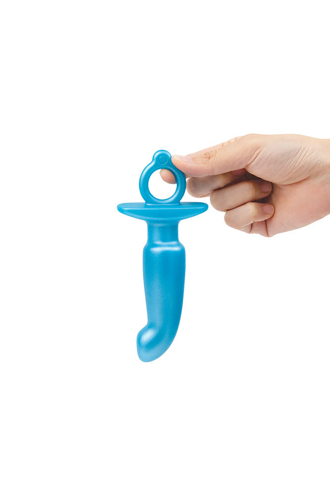 b-Vibe - Butties - Hither Silicone Prostate Plug - Blue - Stag Shop