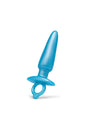 b-Vibe - Butties - Sleek Tapered Silicone Anal Plug - Blue - Stag Shop