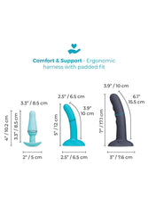 b-Vibe - Strap-It-On Anal Training Kit - Stag Shop