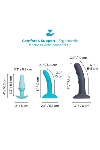 b-Vibe - Strap-It-On Anal Training Kit - Stag Shop