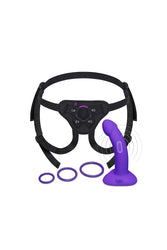 b-Vibe - Vibrating Curved Strap-On Kit - Stag Shop