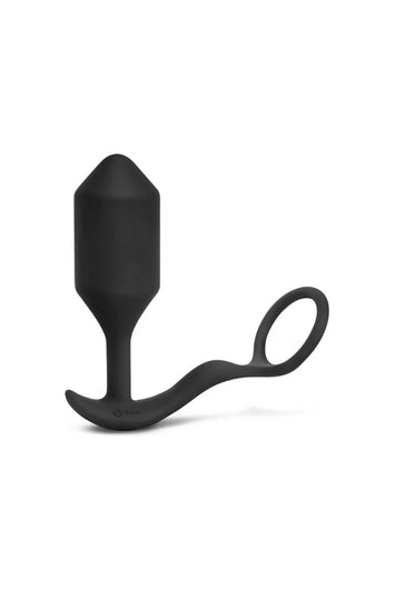 B-Vibe - Vibrating Snug & Tug XL Weighted Butt Plug & Cock Ring - Stag Shop