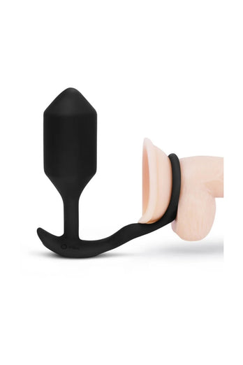 B-Vibe - Vibrating Snug & Tug XL Weighted Butt Plug & Cock Ring - Stag Shop