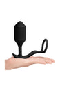 B-Vibe - Vibrating Snug & Tug XL Weighted Butt Plug & Cock Ring - Stag Shop