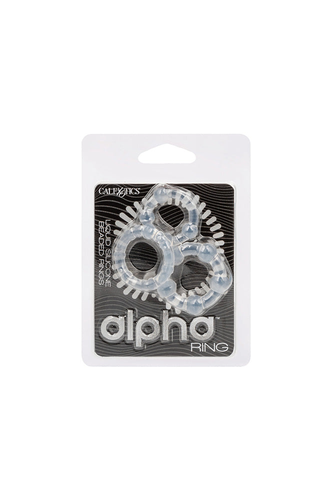 Cal Exotics - Alpha - Liquid Silicone Beaded Rings - Stag Shop