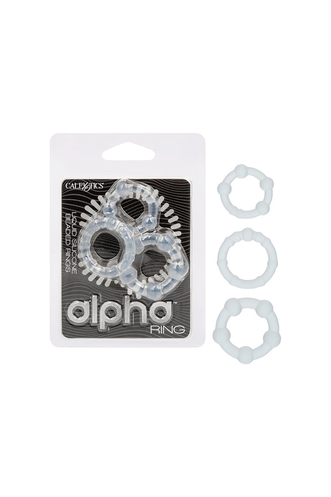 Cal Exotics - Alpha - Liquid Silicone Beaded Rings - Stag Shop