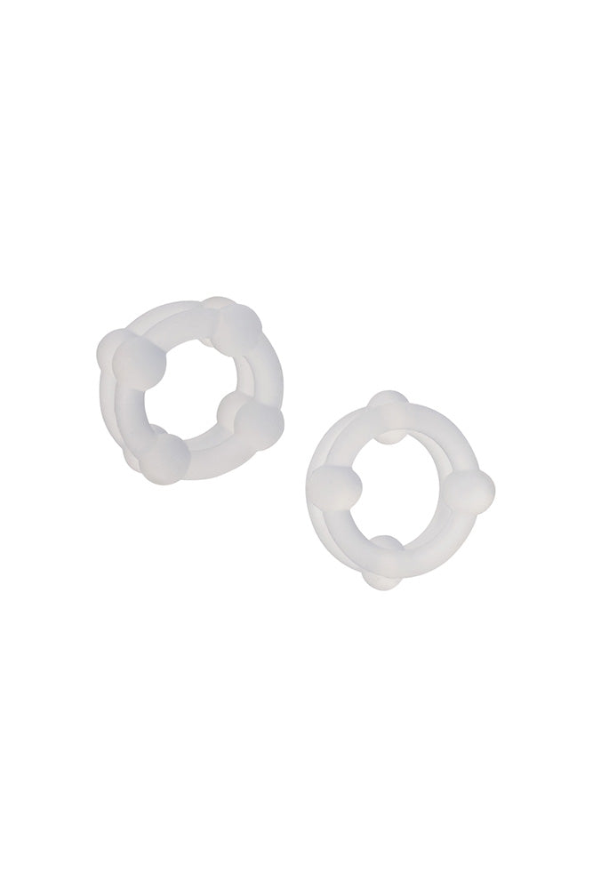 Cal Exotics - Alpha - Liquid Silicone Double Stacker Rings - Stag Shop