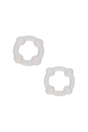 Cal Exotics - Alpha - Liquid Silicone Double Stacker Rings - Stag Shop