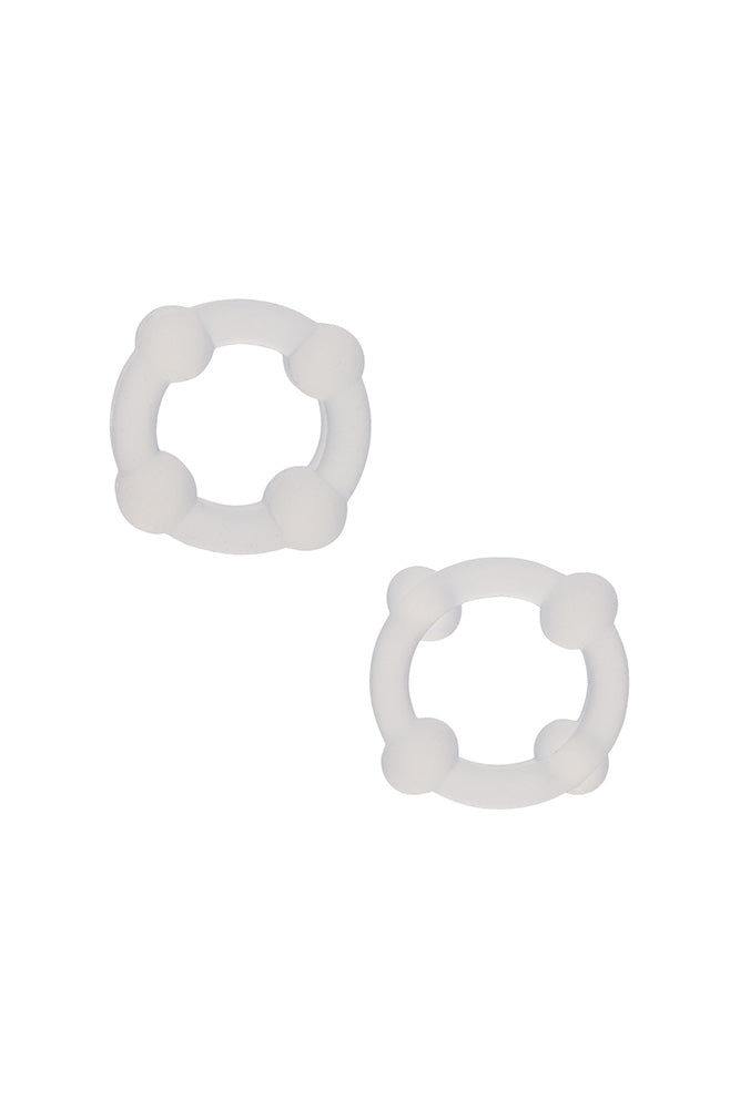 Cal Exotics - Alpha - Liquid Silicone Double Stacker Rings - Stag Shop