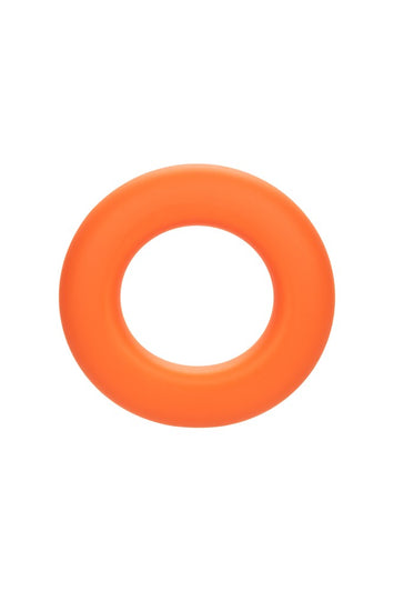 Cal Exotics - Alpha - Liquid Silicone Prolong Large Cock Ring - Orange - Stag Shop