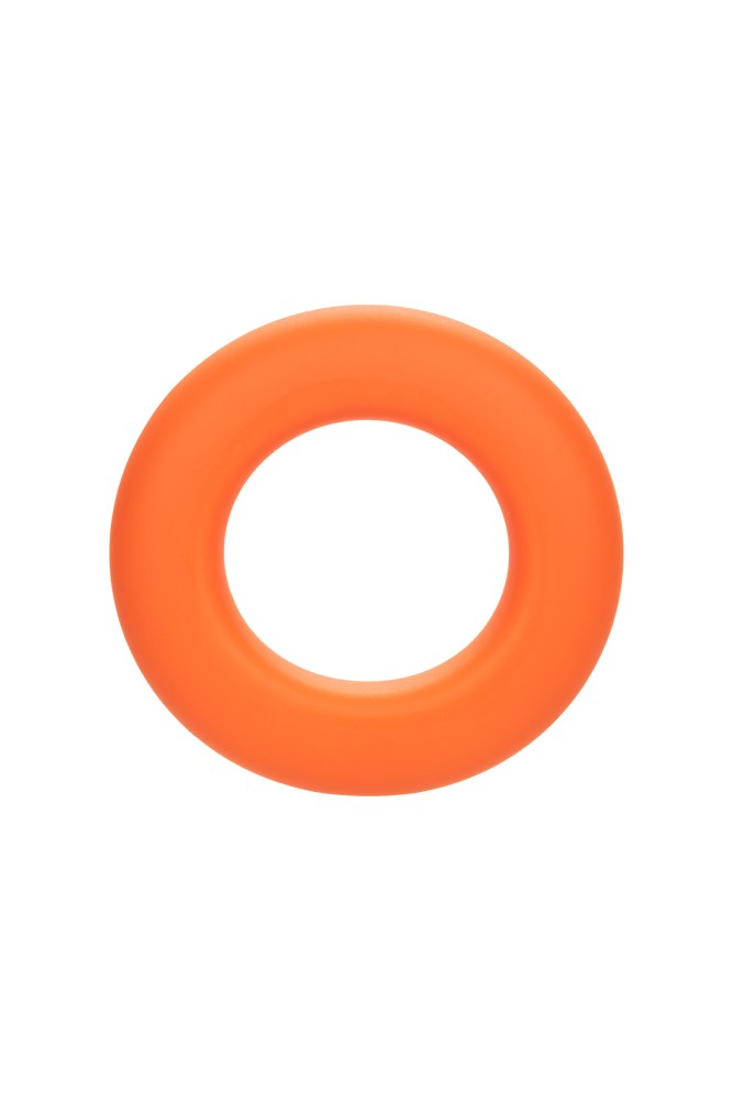 Cal Exotics - Alpha - Liquid Silicone Prolong Large Cock Ring - Orange - Stag Shop