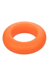 Cal Exotics - Alpha - Liquid Silicone Prolong Large Cock Ring - Orange - Stag Shop
