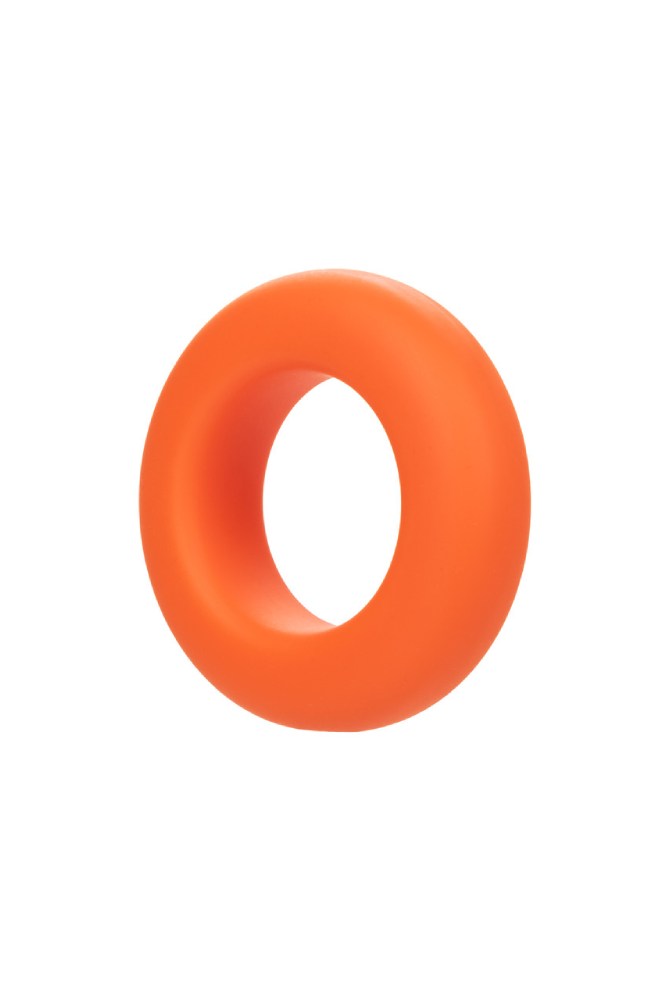 Cal Exotics - Alpha - Liquid Silicone Prolong Large Cock Ring - Orange - Stag Shop