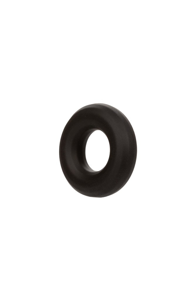 Cal Exotics - Alpha - Liquid Silicone Prolong Medium Cock Ring - Black - Stag Shop