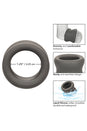Cal Exotics - Alpha - Liquid Silicone Scrotum Ring - Grey - Stag Shop