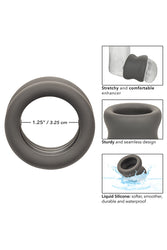 Cal Exotics - Alpha - Liquid Silicone Scrotum Ring - Grey - Stag Shop
