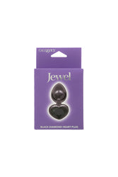 Cal Exotics - Jewel - Black Diamond Heart Plug - Stag Shop