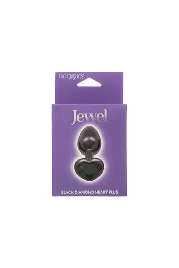 Cal Exotics - Jewel - Black Diamond Heart Plug - Stag Shop