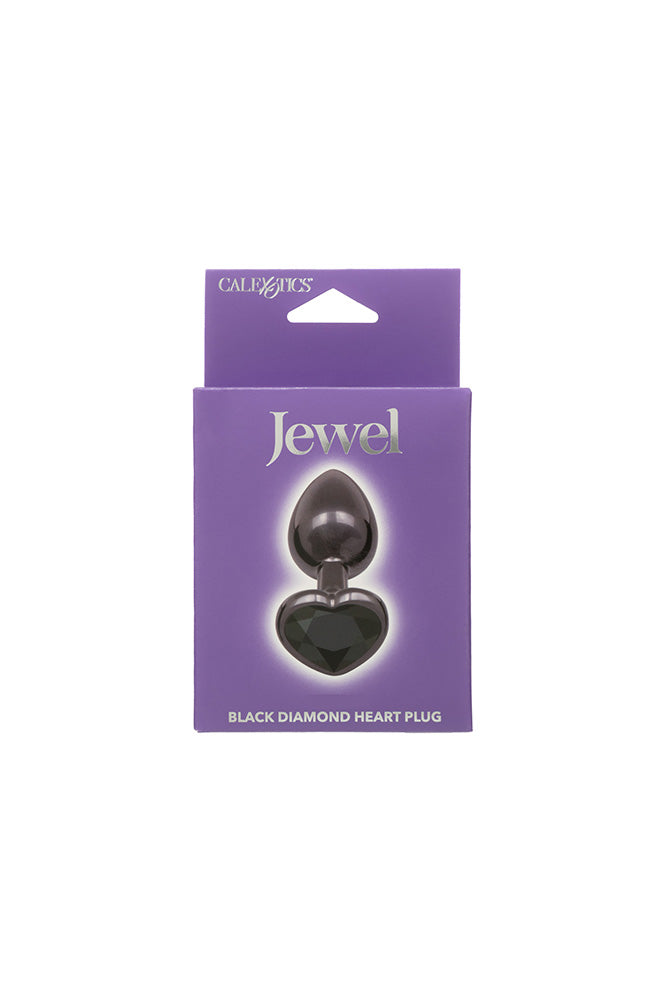 Cal Exotics - Jewel - Black Diamond Heart Plug - Stag Shop