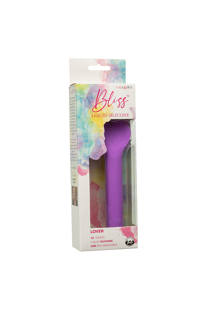 Cal Exotics - Bliss - Liquid Silicone Lover Vibrator - Purple - Stag Shop
