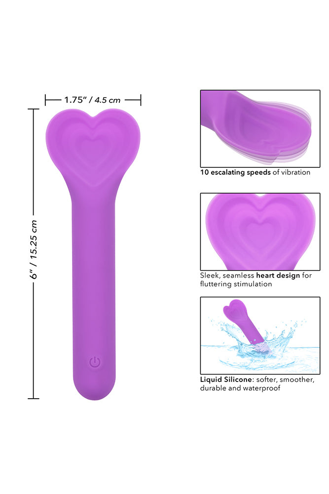 Cal Exotics - Bliss - Liquid Silicone Lover Vibrator - Purple - Stag Shop