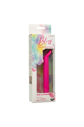 Cal Exotics - Bliss - Liquid Silicone Mini Clitoriffic Vibrator - Pink - Stag Shop
