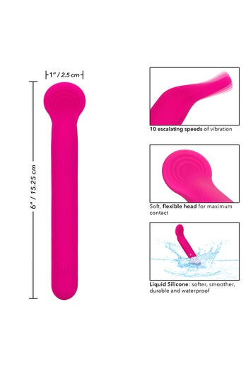 Cal Exotics - Bliss - Liquid Silicone Mini Clitoriffic Vibrator - Pink - Stag Shop