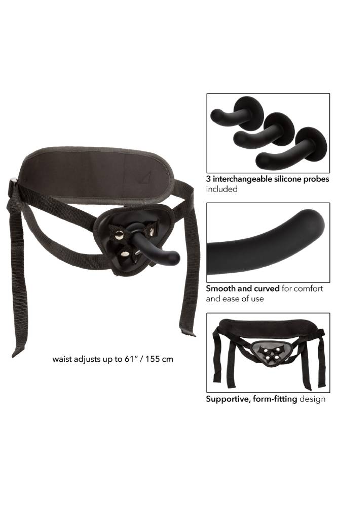 Cal Exotics - Boundless - Silicone Curve Pegging Kit - Black - Stag Shop