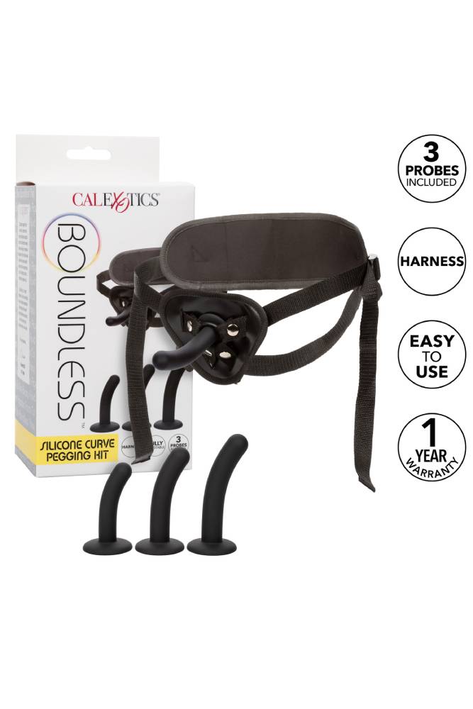 Cal Exotics - Boundless - Silicone Curve Pegging Kit - Black - Stag Shop