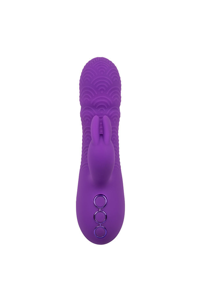 Cal Exotics - California Dreaming - Manhattan Beach Marvel Thrusting Rabbit Vibrator - Purple - Stag Shop