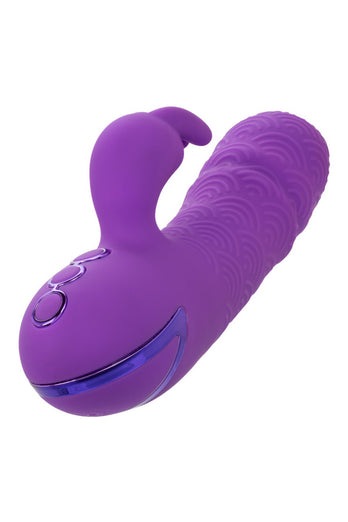 Cal Exotics - California Dreaming - Manhattan Beach Marvel Thrusting Rabbit Vibrator - Purple - Stag Shop