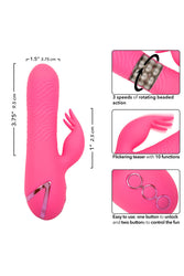 Cal Exotics - California Dreaming - Sacramento Sweetie Rabbit Vibrator - Pink - Stag Shop