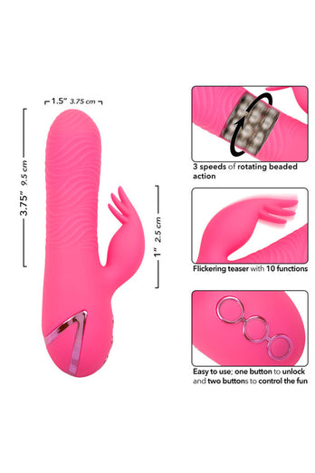 Cal Exotics - California Dreaming - Sacramento Sweetie Rabbit Vibrator - Pink - Stag Shop