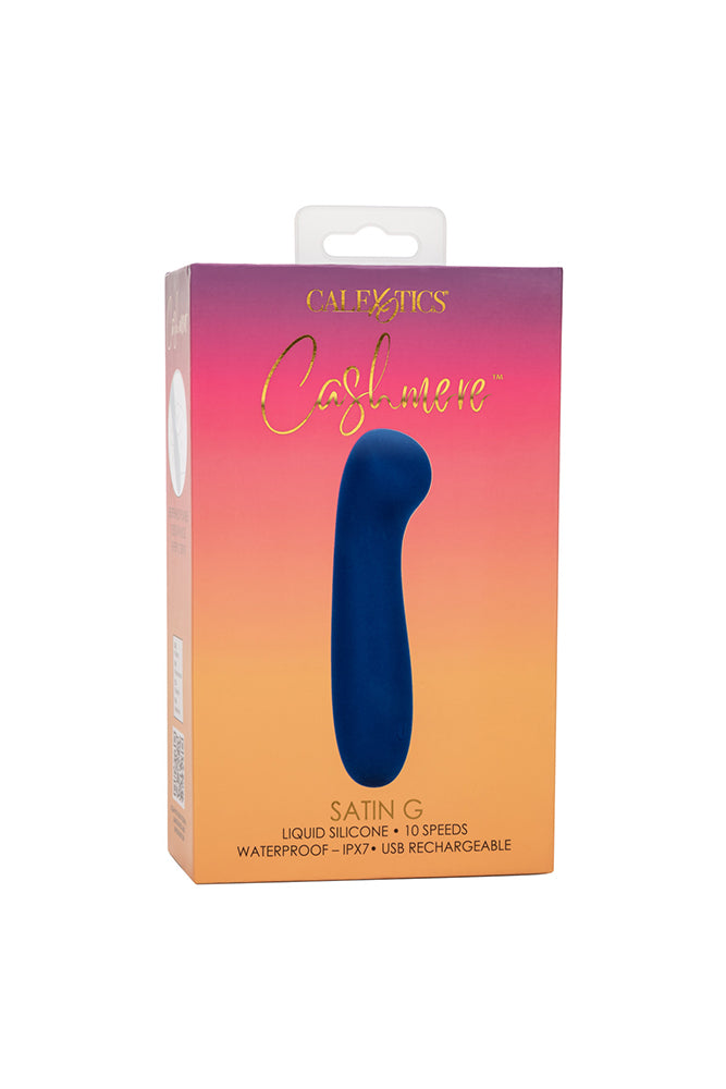 Cal Exotics - Cashmere - Satin G Vibrator - Blue - Stag Shop