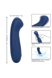 Cal Exotics - Cashmere - Satin G Vibrator - Blue - Stag Shop