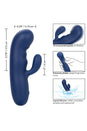 Cal Exotics - Cashmere - Silk Duo Vibrator - Blue - Stag Shop