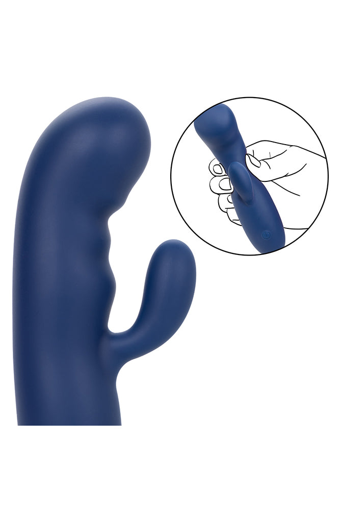 Cal Exotics - Cashmere - Silk Duo Vibrator - Blue - Stag Shop