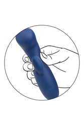 Cal Exotics - Cashmere - Silk Duo Vibrator - Blue - Stag Shop