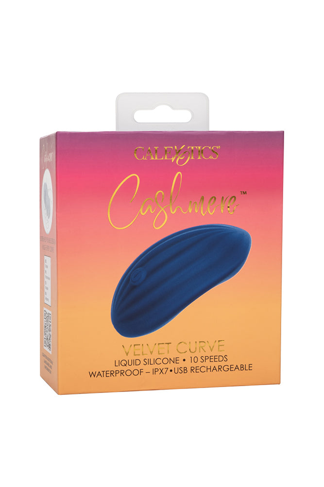 Cal Exotics - Cashmere - Velvet Curve Vibrator - Blue - Stag Shop