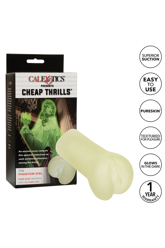 Cal Exotics - Cheap Thrills - The Phantom Girl Stroker - Glow in the Dark - Stag Shop