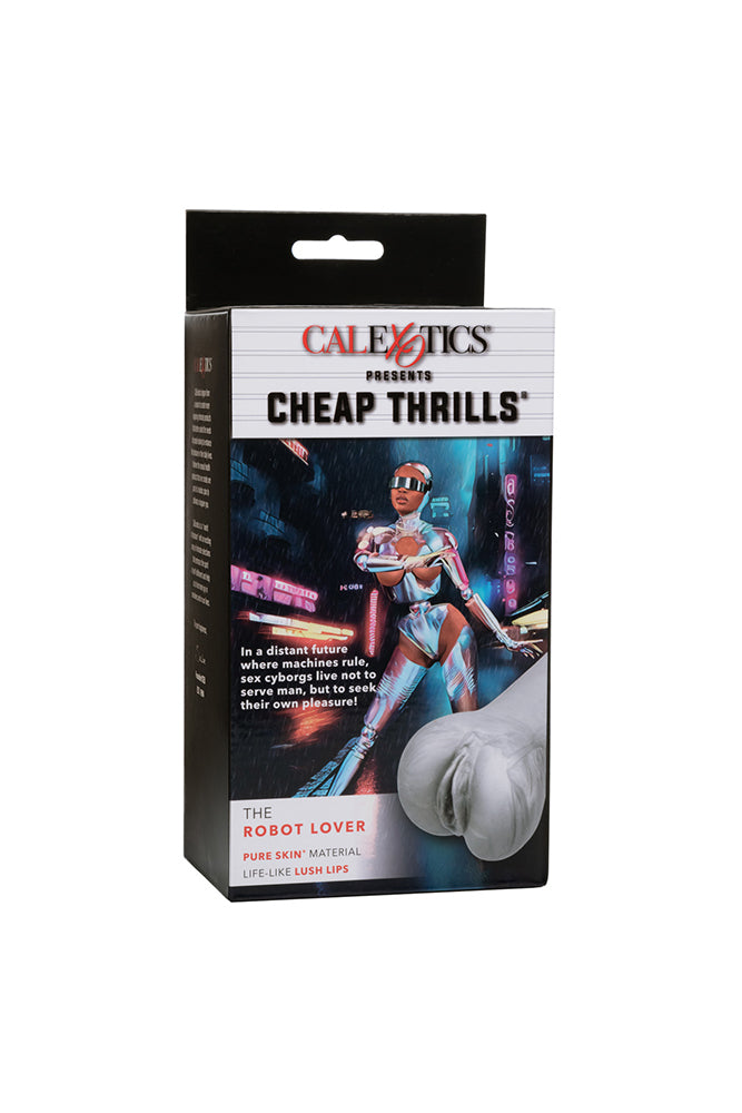 Cal Exotics - Cheap Thrills - The Robot Lover Stroker - Silver - Stag Shop