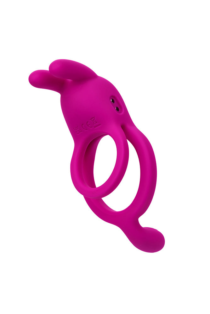 Cal Exotics - Closer - Touch Rechargeable Rabbit Cock Ring With Taint Tickler - Stag Shop