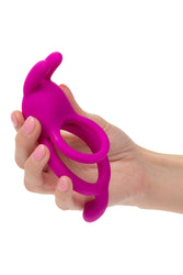 Cal Exotics - Closer - Touch Rechargeable Rabbit Cock Ring With Taint Tickler - Stag Shop