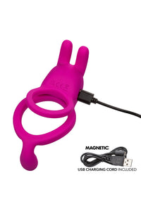 Thumbnail for Cal Exotics - Closer - Touch Rechargeable Rabbit Cock Ring With Taint Tickler - Stag Shop