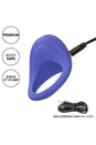 Cal Exotics - Connect - Couples Ring Vibrating Cock Ring With App Control - Blue - Stag Shop