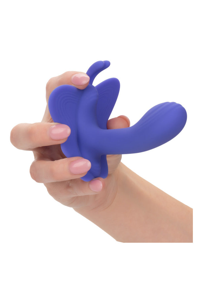 Cal Exotics - Connect - Venus Butterfly Wearable Vibrator With App Control - Blue - Stag Shop