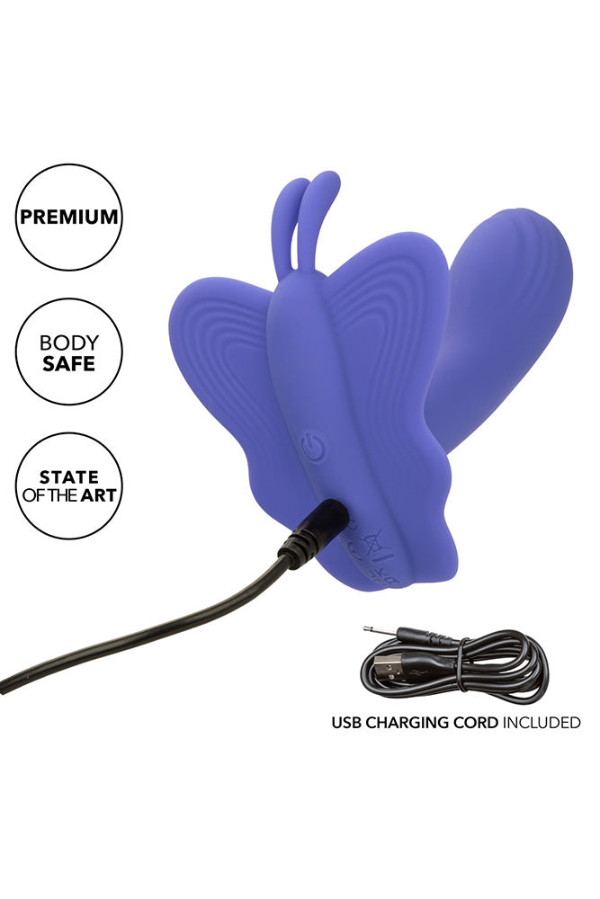 Cal Exotics - Connect - Venus Butterfly Wearable Vibrator With App Control - Blue - Stag Shop